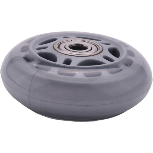 Inline Skate Wheel 8 Pack 608ZZ Bearing Clear Gray Compatible With Inline Skates 1