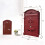 Mailbox Outdoor Rust Resistant Cast Aluminium Mailbox Lockable Post Boxes Vintage Mailbox Practical Decoration (K) 2
