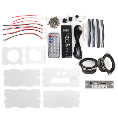 Εργασίες συγκόλλησης DIY, κιτ ηχείου Bluetooth με φως που αναβοσβήνει LED, ηλεκτρονικό