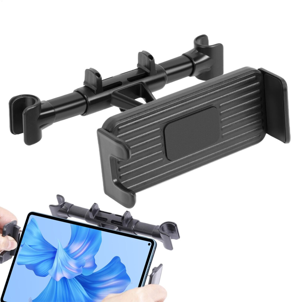 Car Tablet Holder With Adjustable Viewing Angle, Aluminium Headrest Phone Stand For Back Seat 9382693245458