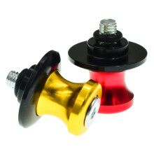 2pcs Motorcycle Rear Wheel Lift Spools Aluminum Alloy Swingarm Screws Corrosion Resistant