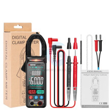 ST212 ST211 6000 Counts Digital Clamp Meter AC/DC Voltage Current Tester Amp Hz Capacitance NCV Multimeter (ST211 Black)