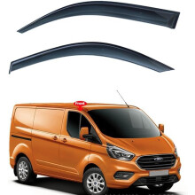 Window Rain Guards 20122022 Side Wind Deflectors Weather Protection for Ford Transit Custom