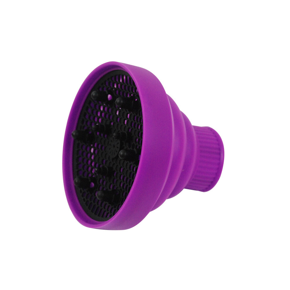 Portable Diffuser for Curly Hair, Heat and Air Diffusion for Salon or Home Use, Quick Drying Time Collapsible Hair Dryer Diffuser (Rose Red)