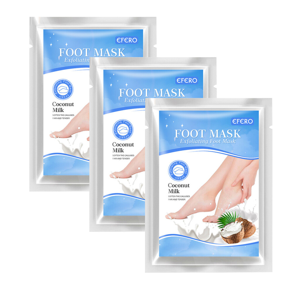 Lavender Soft Soles, Gentle Revival - Foot Peel Mask, Exfoliating Formula, Fruit Acid For Safe Exfoliation, Callus Removal, 3 Pack For Nightclubs