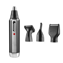 Kit de cuidados pessoais portátil e essencial, com lâmina macia para aparar pelos do nariz e orelhas. Lâmina multifuncional em aço inoxidável