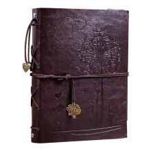 Vintage-Erinnerungsbuch: Künstlerisches Fotoalbum mit verstellbaren Metallringen, perfekt für Reise- und Abenteuerfotografie sowie Halloween-Partys