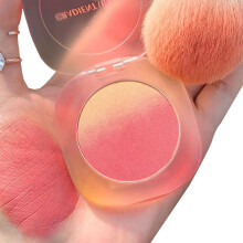Gradient Blushing Bronzer für einen natürlichen Glow, Airbrush-getöntes Puder für müheloses Schminken, inklusive professionellem Pinsel für