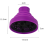 Diffuseur portable pour cheveux bouclés, diffusion de chaleur et d'air pour une utilisation en salon ou à domicile, séchage rapide, diffuseur 2