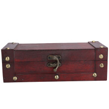 Add Vintage Appeal To Any Room Reinforced Corners Vintage Wooden Storage Box EcoFriendly Wood Material Retro Nostalgic Wooden Suitcase Strong Function