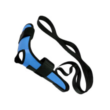 Yoga Stretch Strap With Loops For Fascia Release Hamstring Stretch Leg Stretcher Belt Home Workout Pilates Unisex Blue