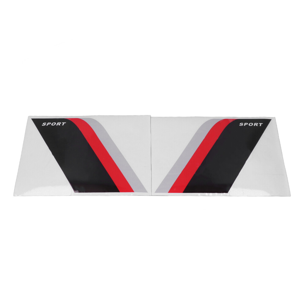 Vehicle Body Sticker 2Pcs Waterproof Vinyl Sports Style Decals For Cars Black 6941375679634
