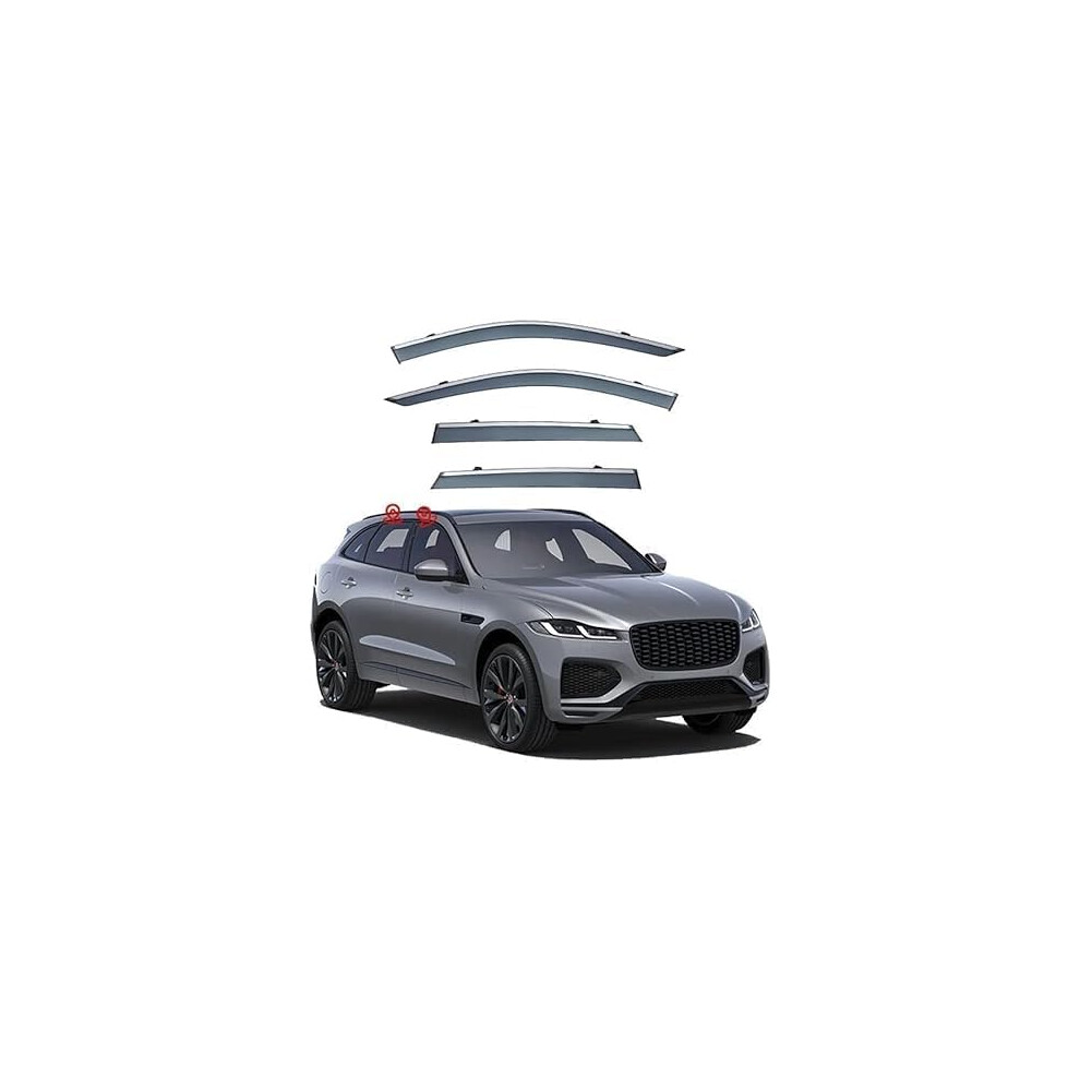 Window Visor Rain Guards Rain Protection Ventilation Set For Jaguar Xf Sportbrake 20122015 X250 9199774084925