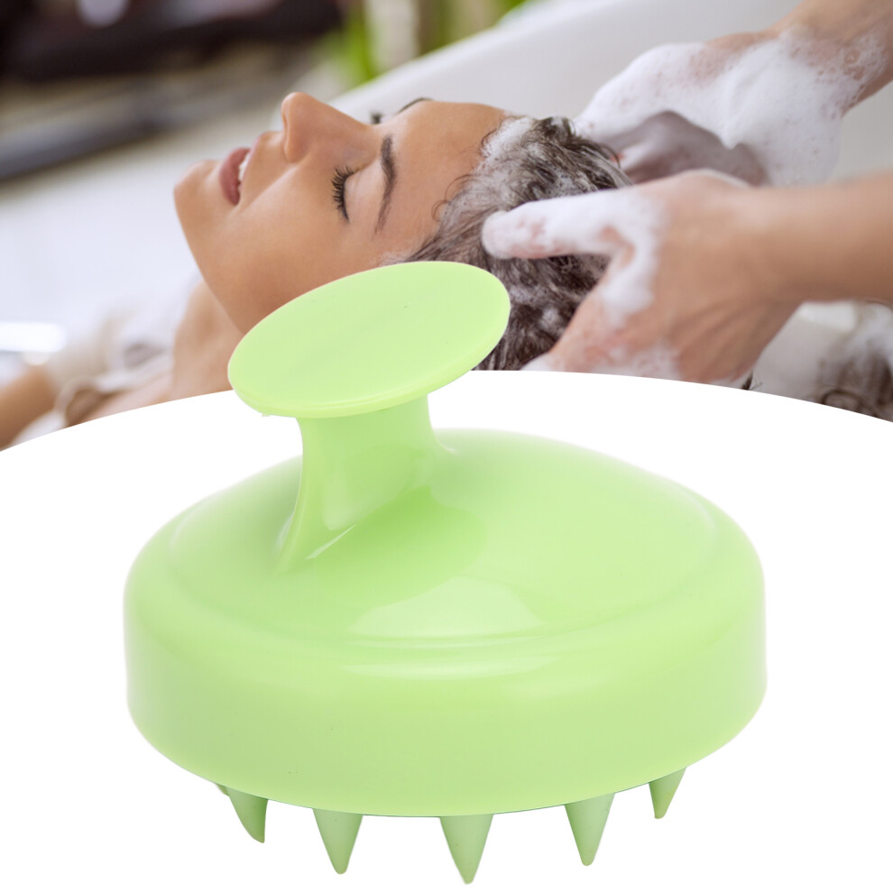 Green Silicone Hair Scalp Massager Brush for All Hair Types