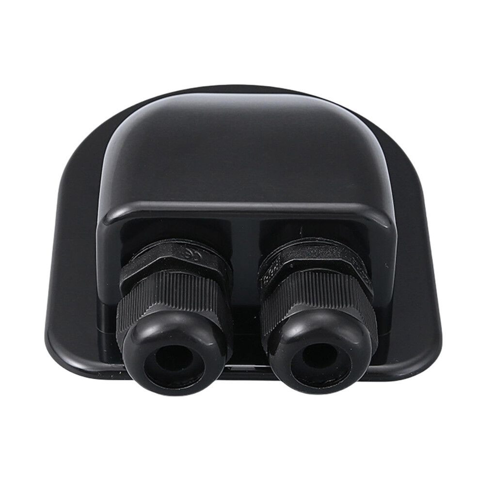 Waterproof Double Entry Solar Cable Entry Gland For Rv Caravan Roof Shed Installation Black 9382693389503