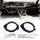 2PCS 6.5 Inch ABS Speaker Adapter Ring Black with Wiring Harness 8