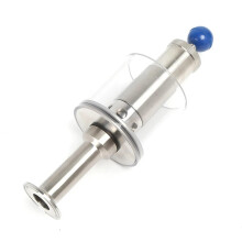 SS304 1.5 Inch Tri Clamp Beer Fermentation Pressure Relief Valve with Gauge for Homebrew