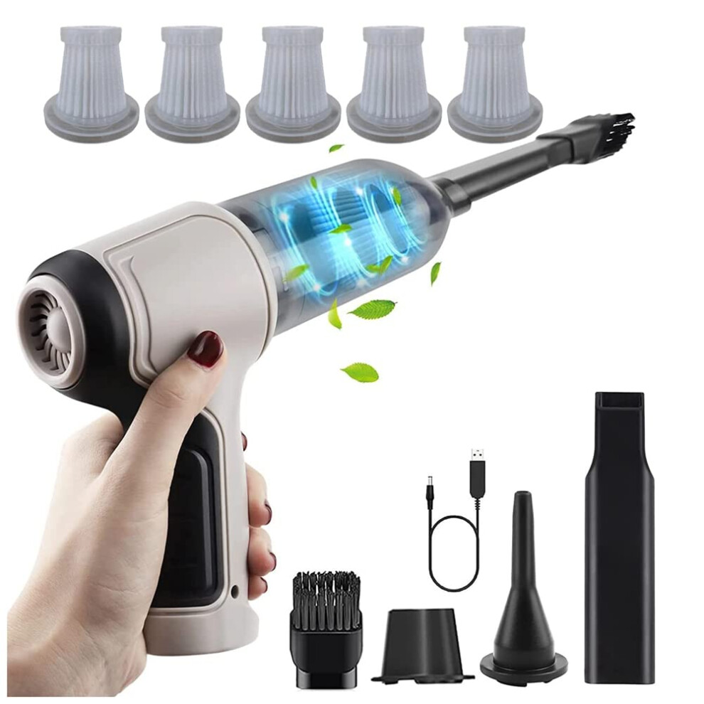 9000Pa Wireless Handheld Car Vacuum Cleaner With Super Powerful Suction, Blow And Suck, 5 Filters 9382693248879