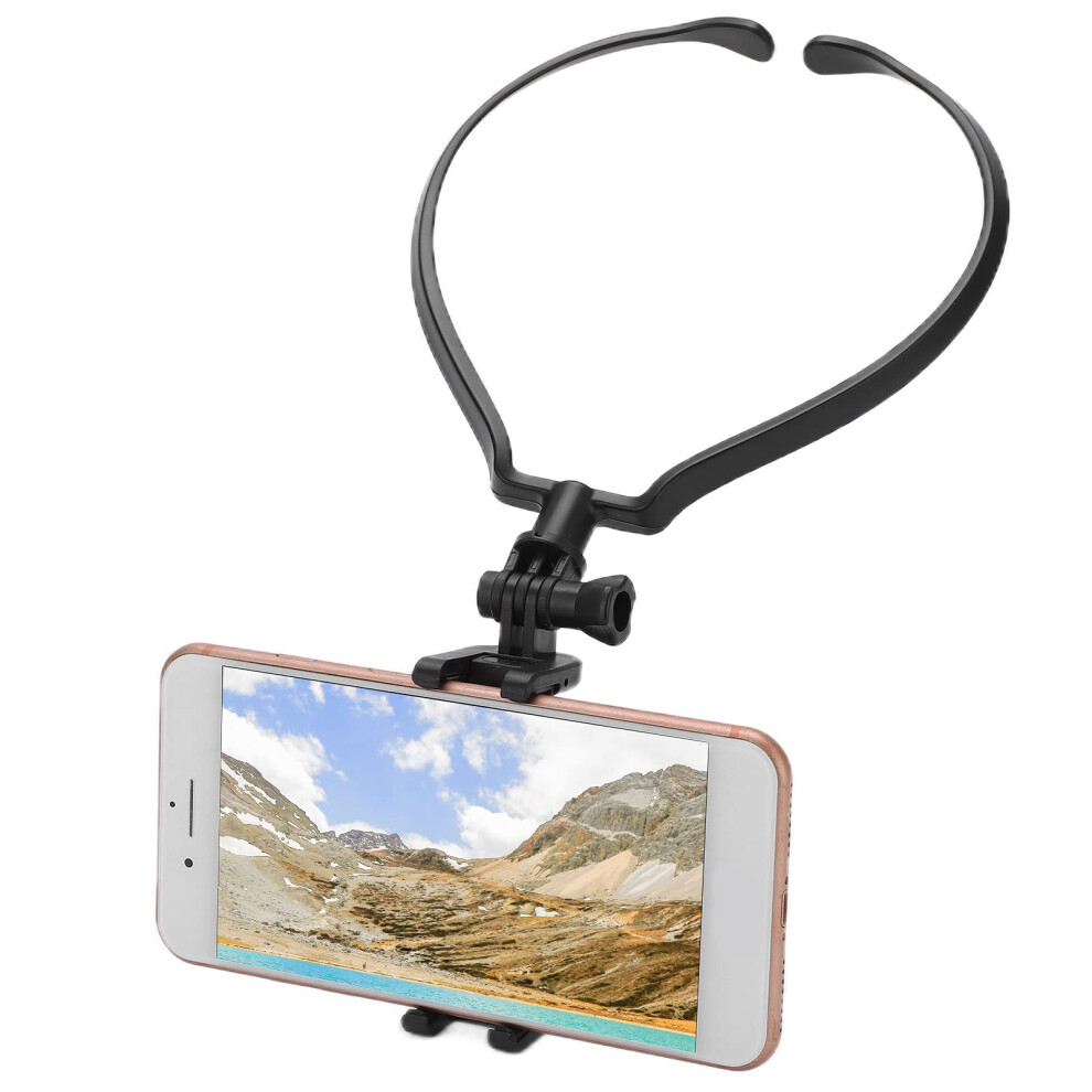 Neck Phone Holder 270 Adjustable Hands Mount For Smartphone And Gopro Hero 9 Black 9382693248916
