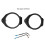 2PCS 6.5 Inch ABS Speaker Adapter Ring Black with Wiring Harness 4
