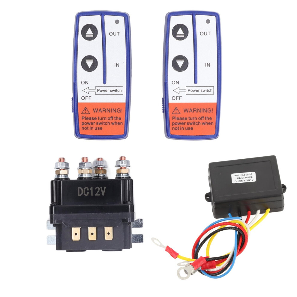 12V 250A Winch Relay Kit For Atv And Snowmobile, Brass Coil Split Charging Remote Controller Switch Lr4250 9187378427880