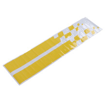 Car Bonnet Stripe Vinyl Cover - Universal Hood Sticker in Yellow 90x9cm