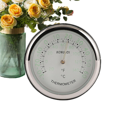 Car Dashboard Clock with Temperature and Humidity Meter, Luminous Display, Adhesive Mount