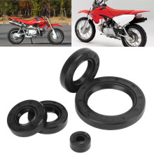 5pcs Rubber Crankshaft Oil Seal Set for 125cc-250cc ATV Dirt Bike 14.5x7x6.5mm