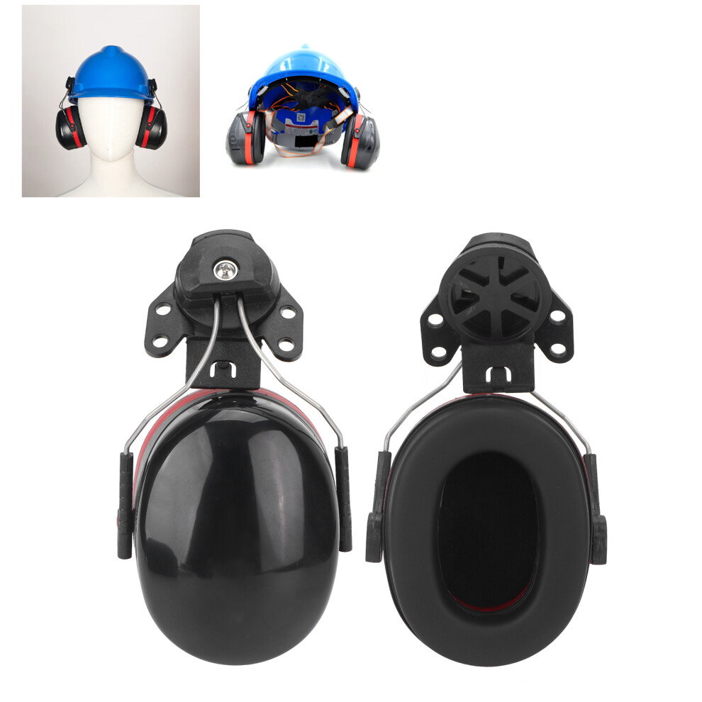 Hard Hat Ear Muffs Noise Reduction Hearing Protection Pvc Helmet Attachable 7901375684679