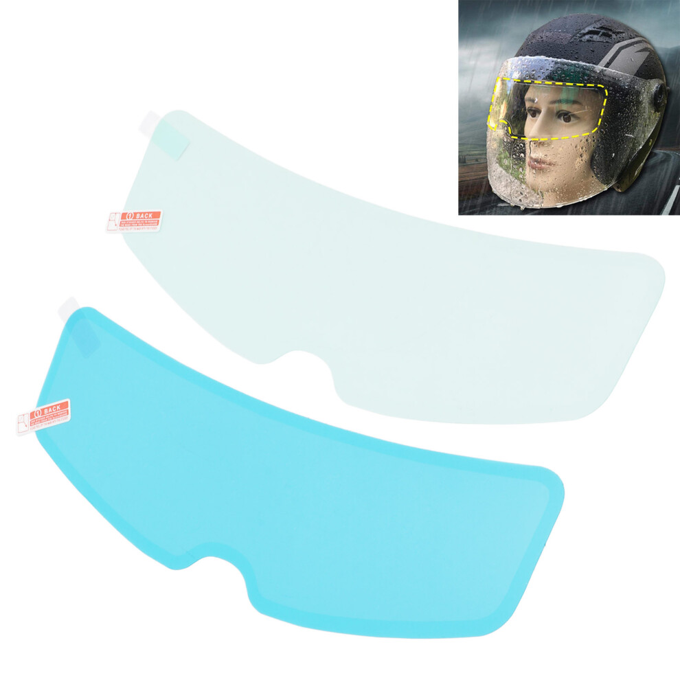 Universal Rainproof & Anti Fog Visor Film Set For 24.5Cm Motorcycle Helmets 8071375684586