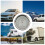 Car Dashboard Clock with Temperature and Humidity Meter, Luminous Display, Adhesive Mount 3