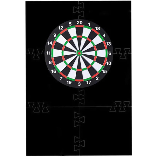 Dartboard Wall Protector Durable Dartboard Wall Protector with Universal Splice Design for Ultimate Wall Dart Black 2