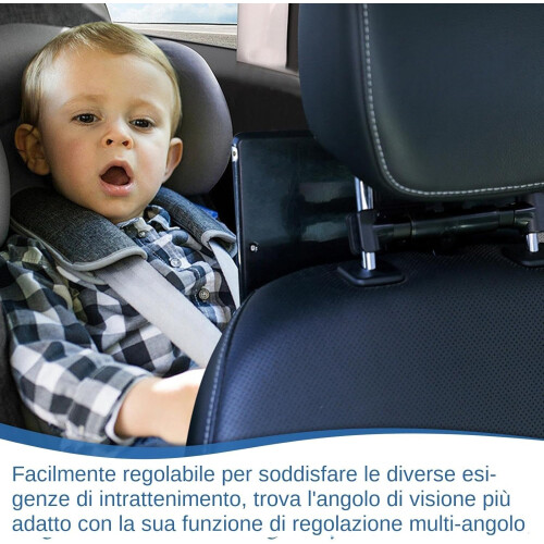 Car Tablet Holder with Adjustable Viewing Angles, Universal Backseat Mount for Wide Device Compatibility 2