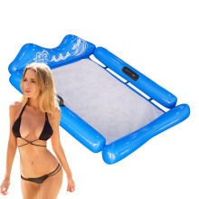 Inflatable Water Hammock for Adults  Lounge Chair for Travel, River, Sea, Blue