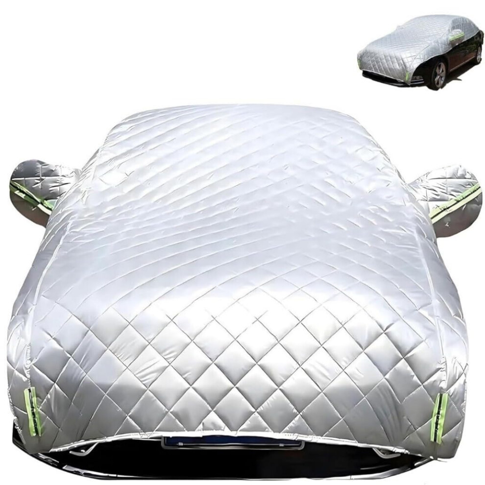Car Hail Protection Cover For Suv All Weather Waterproof Windproof Uv Blocking With Reflective Strips Silver 9382693251091