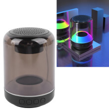 Haut-parleur Bluetooth étanche portable 3600mAh, bass puissants et éclairages, noir