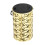 LED Hanging Lantern with Leaf Pattern, Portable Decor, Gold 7