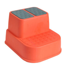 Multi Function Non Slip Double Layers Step Stool Red PP Footstool With Alphabet Design For Bathroom Kitchen Nursery