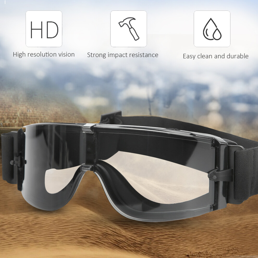 Impact-Resistant Outdoor Tactics Glasses Gray, Windproof & Uv Protection 4961379298596