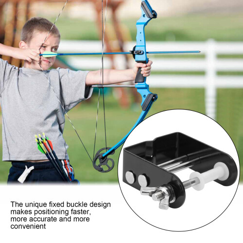 Archery Bowstring Winder Tool: Durable Metal Frame Black Finish 2