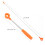 Telescopic 2m Golf Ball Retriever with Automatic Lock Orange 6