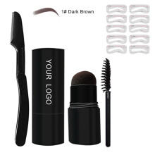 Eyebrow Styling System, Easy Hair Removal & Exfoliation Facial Razor, Eyebrow Stamp Stencil Kit with Usage Instructions for Effortless Application