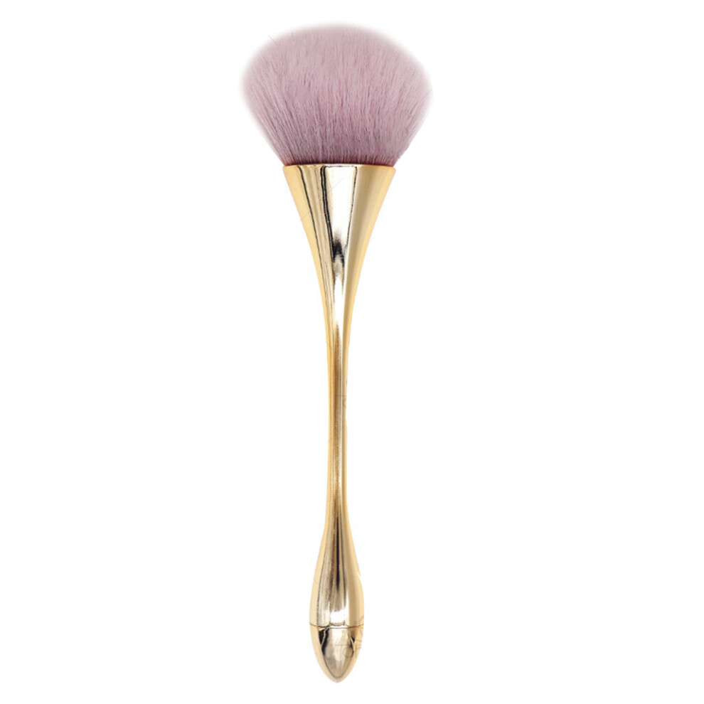 Golden Hypoallergenic Powder Brush, Large Mineral Powder Brushes With Soft Bristles, Handle Vegan Makeup Brushes, Foundation Brush For Sensitive Skin