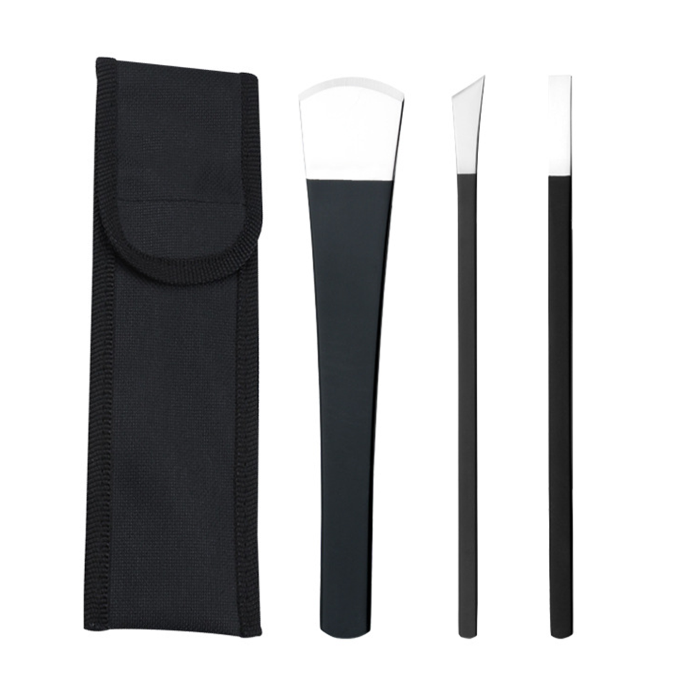 Ergonomic Handle Pedicure Tool Kit, Non Slip Handle Cuticle Remover with Portable Design Foot Corn Remover, Manganese Steel Callus Remover Dead Skin