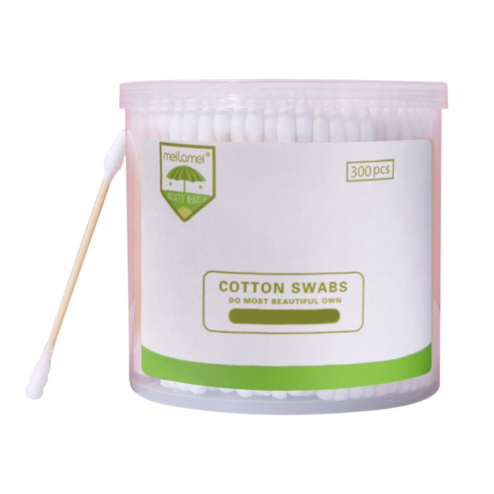 Organic Cotton Buds with Reinforced Bamboo Stick, Chlorine-Free Swabs with Natural Cotton, Biodegradable and Cruelty-Free Ear Cleaning Tools, Dust an