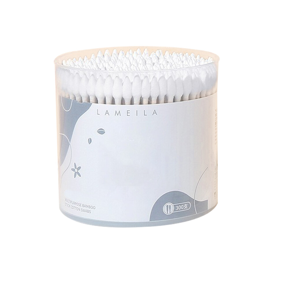 Hypoallergenic Cotton Swabs with Premium Natural Bamboo Stem, Biodegradable Organic Cotton Buds, Cruelty-Free and Chlorine-Free Design, Dust Resistan