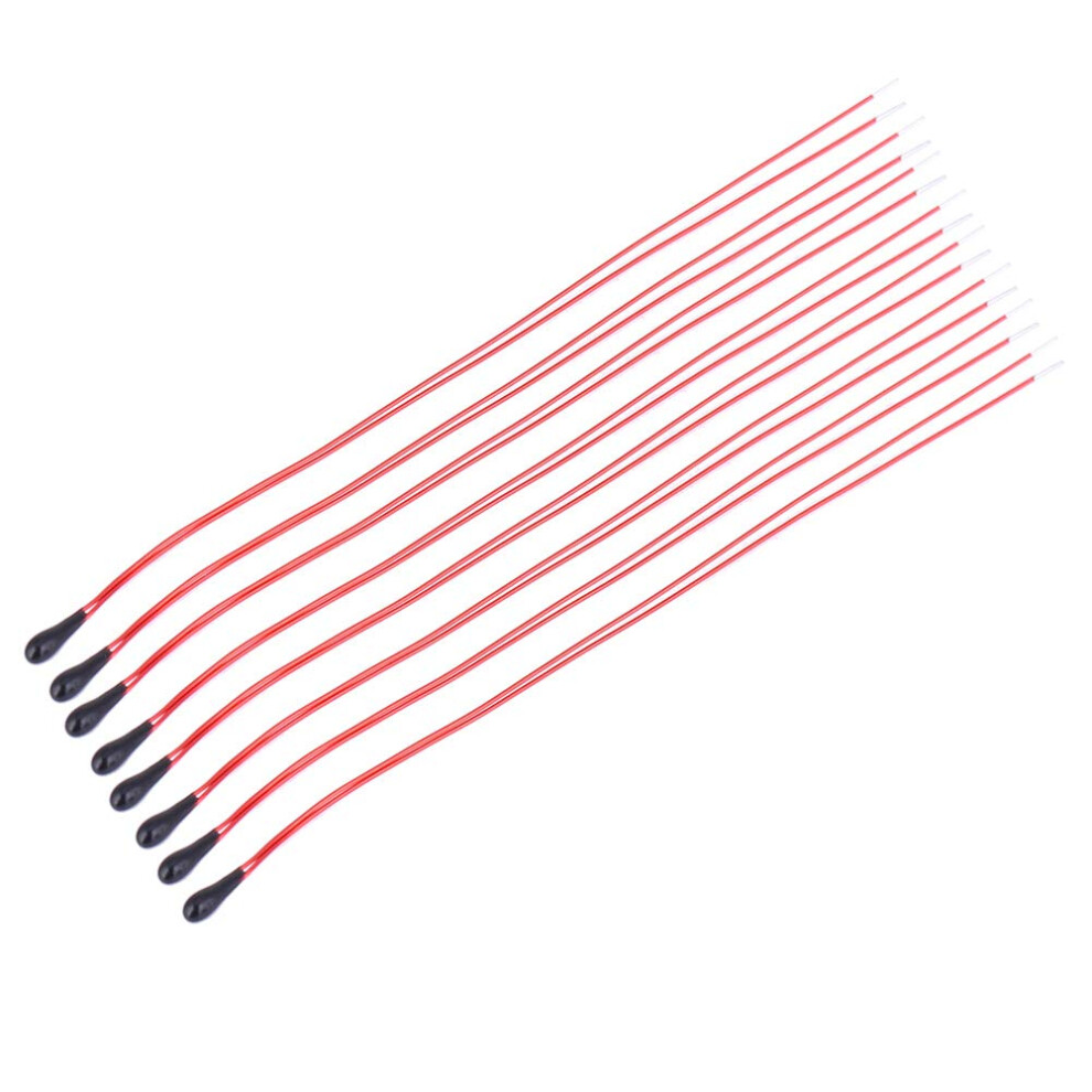 Thermistor Ntc, Pack Of 10 Mf52b Ntc Thermistor With Sensitivity And 60 Mm Enamelled Wire (2) 9187378845370