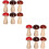 (2)MAGICLULU Cartoon Ceramic Chopsticks Spoon Rest 6-Piece Set * 2, Kitchen Utensil Holder, Creative Tableware Stand 1
