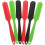 (Wie Gezeigt, 24.5*2.8*1cm) HEMOTON 6-Piece Silicone Spatula Set Kitchen Baking Scraper Cake Icing Tools Random Color 1