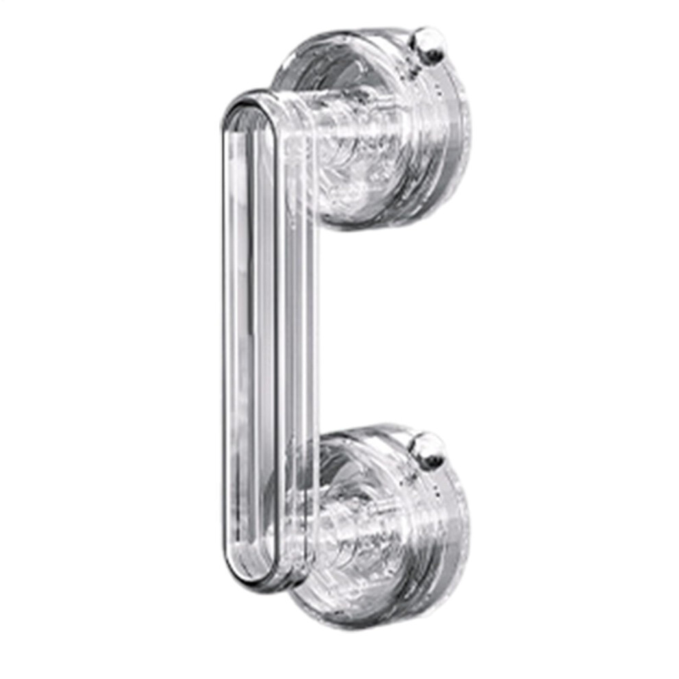 Shower Grab Bar with Strong Suction Grip for Elderly, No Drill Bathroom Safety Handle, Transparent